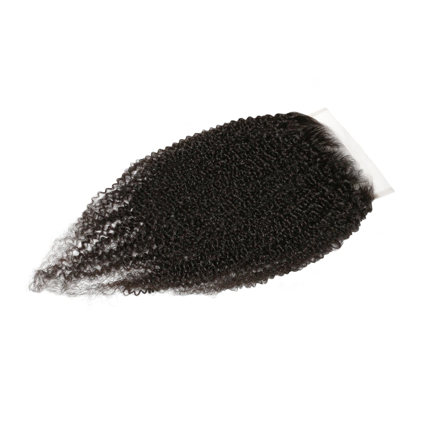 Cierre de encaje HD 6x6 de cabello humano afro rizado