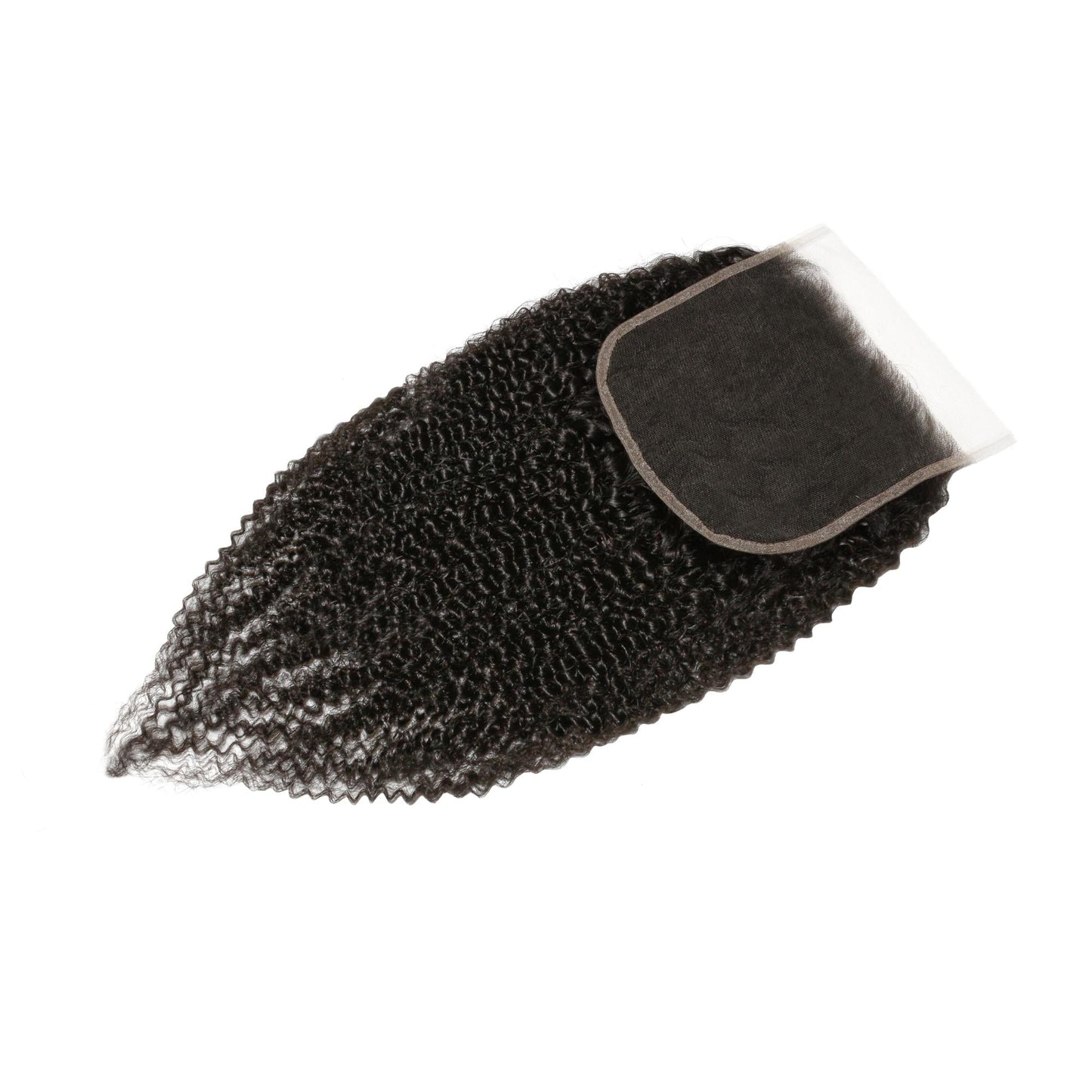 Cierre de encaje HD 6x6 de cabello humano afro rizado