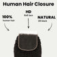 Cierre de encaje HD 6x6 de cabello humano afro rizado