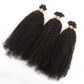 Cabello trenzado 100 % humano afro kinky a granel
