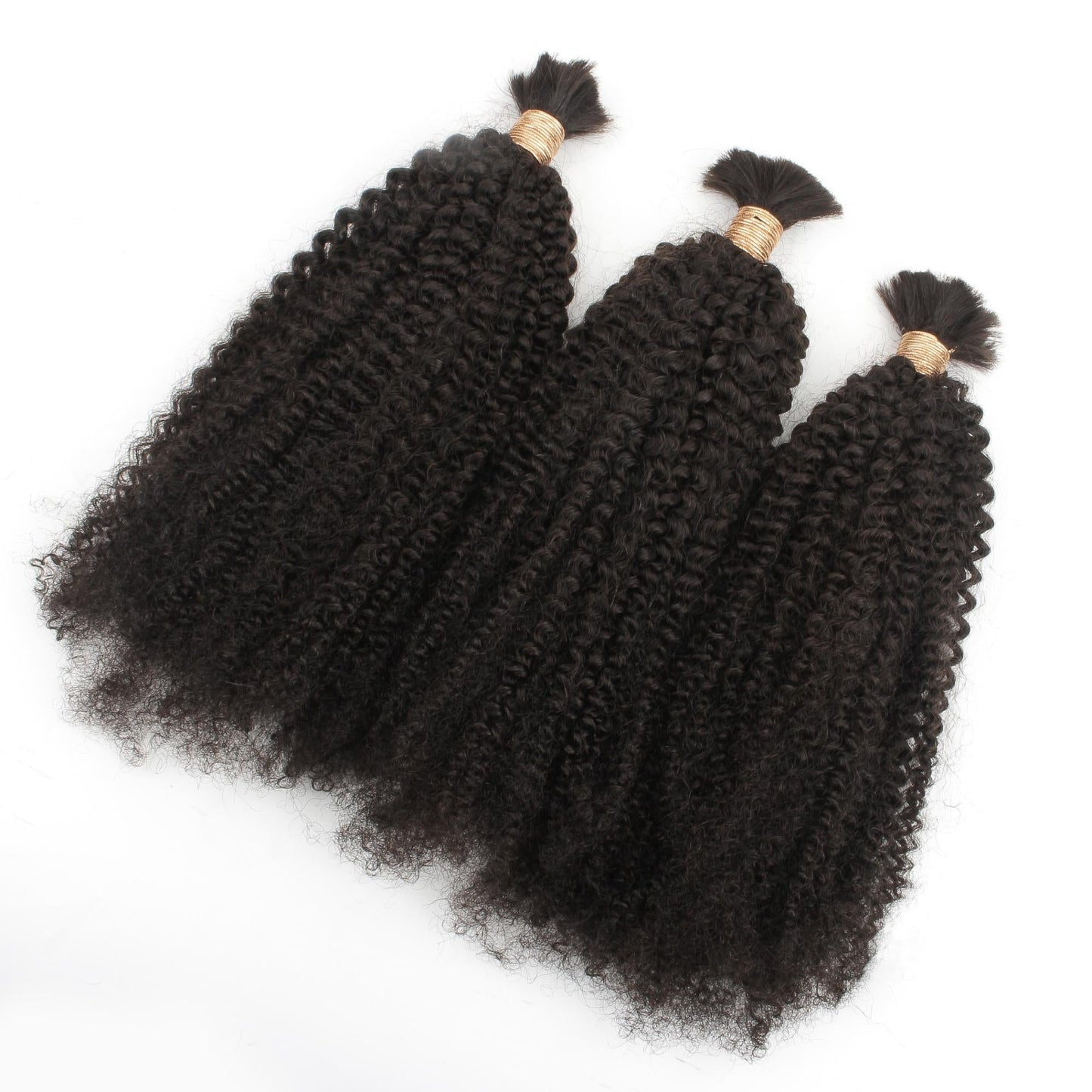 Cabello trenzado 100 % humano afro kinky a granel