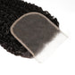 Afro Kinky Curly 4x4 Transparent Lace Human Hair Closure