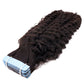 Extensiones de cinta adhesiva de cabello 100% humano rizado afro
