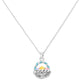 Enamel Easter Egg Basket Pendant Necklace