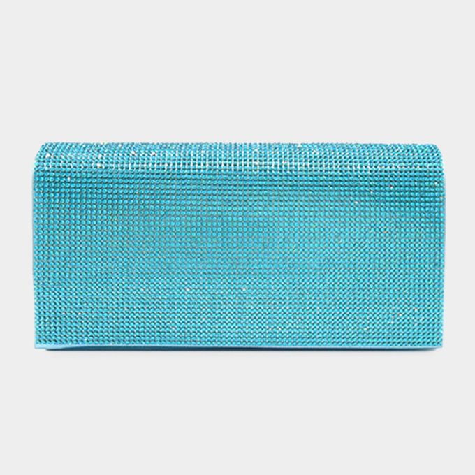Bling Solid Evening Clutch Crossbody Bag