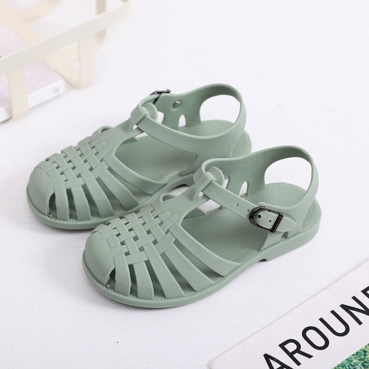 Sandalias Aqua-Joy Kids Jelly – Zapatos de verano impermeables para niños pequeños con puntera ancha y suela antideslizante