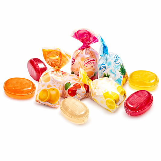 Caramelos duros Arcor surtidos rellenos de fruta – Bolsa de gran valor a granel