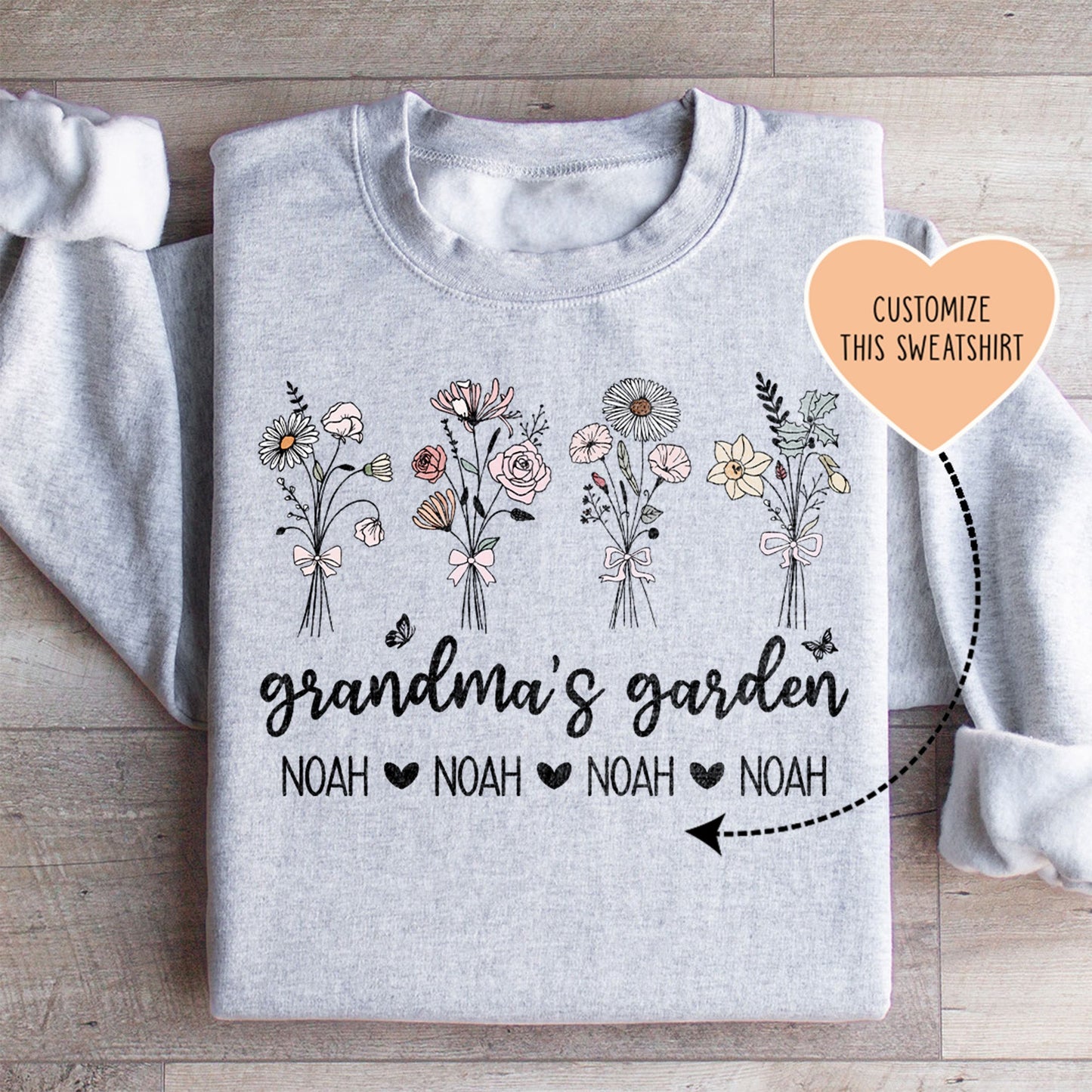 Personalized Grandma's Garden