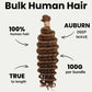 Pelo Trenzado 100% Humano Auburn Deep Wave a Granel