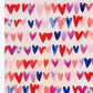 Watercolor Hearts Pattern - Greeting Card