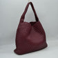 Woven Slouchy Shoulder Bag with Matching Zipper Pouch Set