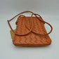 Woven Texture Vertical Phone Pouch Crossbody Bag with Cord Strap