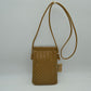 Woven Texture Vertical Phone Pouch Crossbody Bag with Cord Strap