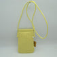 Woven Texture Vertical Phone Pouch Crossbody Bag with Cord Strap