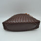 Woven Pouch Shoulder Bag with Braided Strap and Drawstring Closure