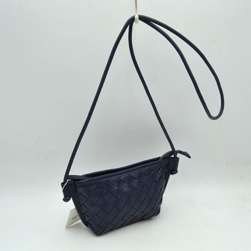 Woven Texture Small Crossbody Bag with Top Zipper and Cord Strap
