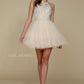 Nox Anabel B652 Short Dress Poofy A-Line Tulle Skirt Halter Neck