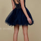 Nox Anabel B652 Short Dress Poofy A-Line Tulle Skirt Halter Neck