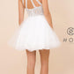 Nox Anabel B652 Short Dress Poofy A-Line Tulle Skirt Halter Neck