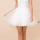 Nox Anabel B652 Short Dress Poofy A-Line Tulle Skirt Halter Neck