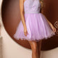 Nox Anabel B652 Short Dress Poofy A-Line Tulle Skirt Halter Neck