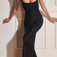 Ladivine BD7044 Long Fitted Satin Slip Gown