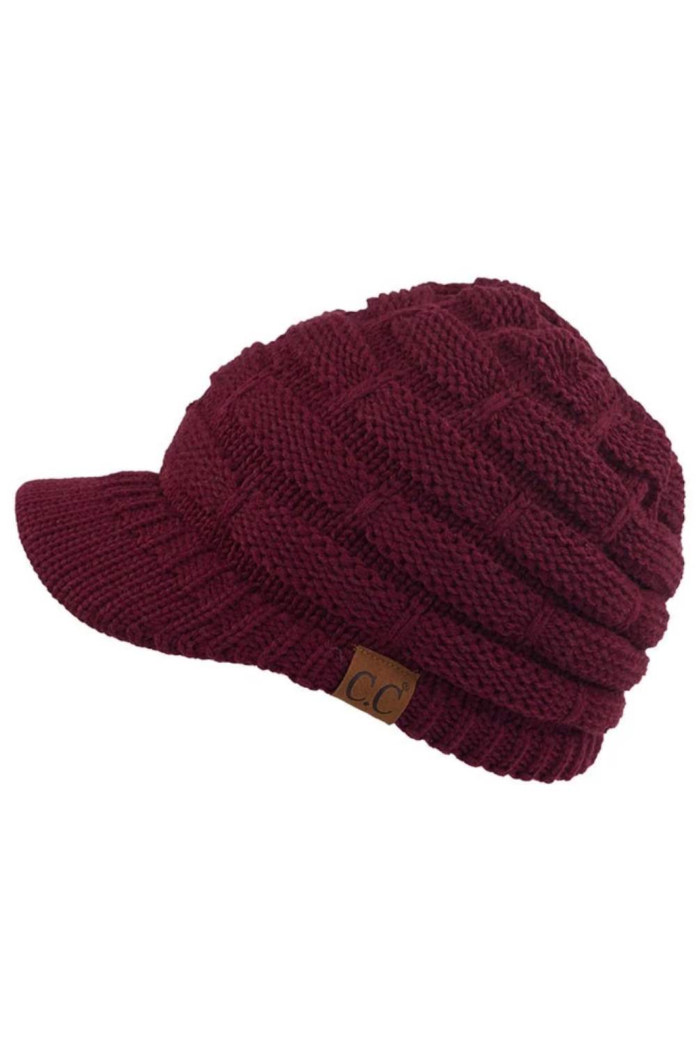 C.C Versatile Ribbed Knit Brim Beanie