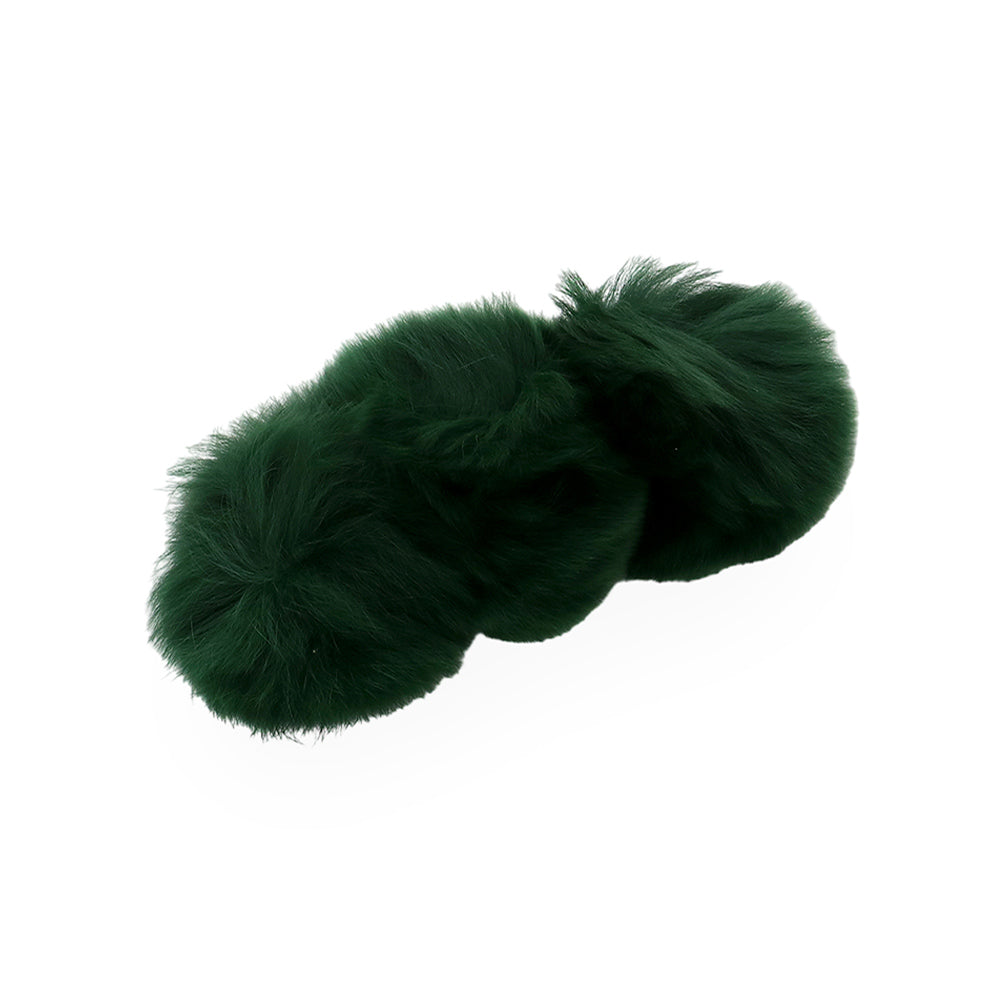 Faux Fur Triple Pom Pom Barrette