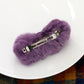 Faux Fur Triple Pom Pom Barrette