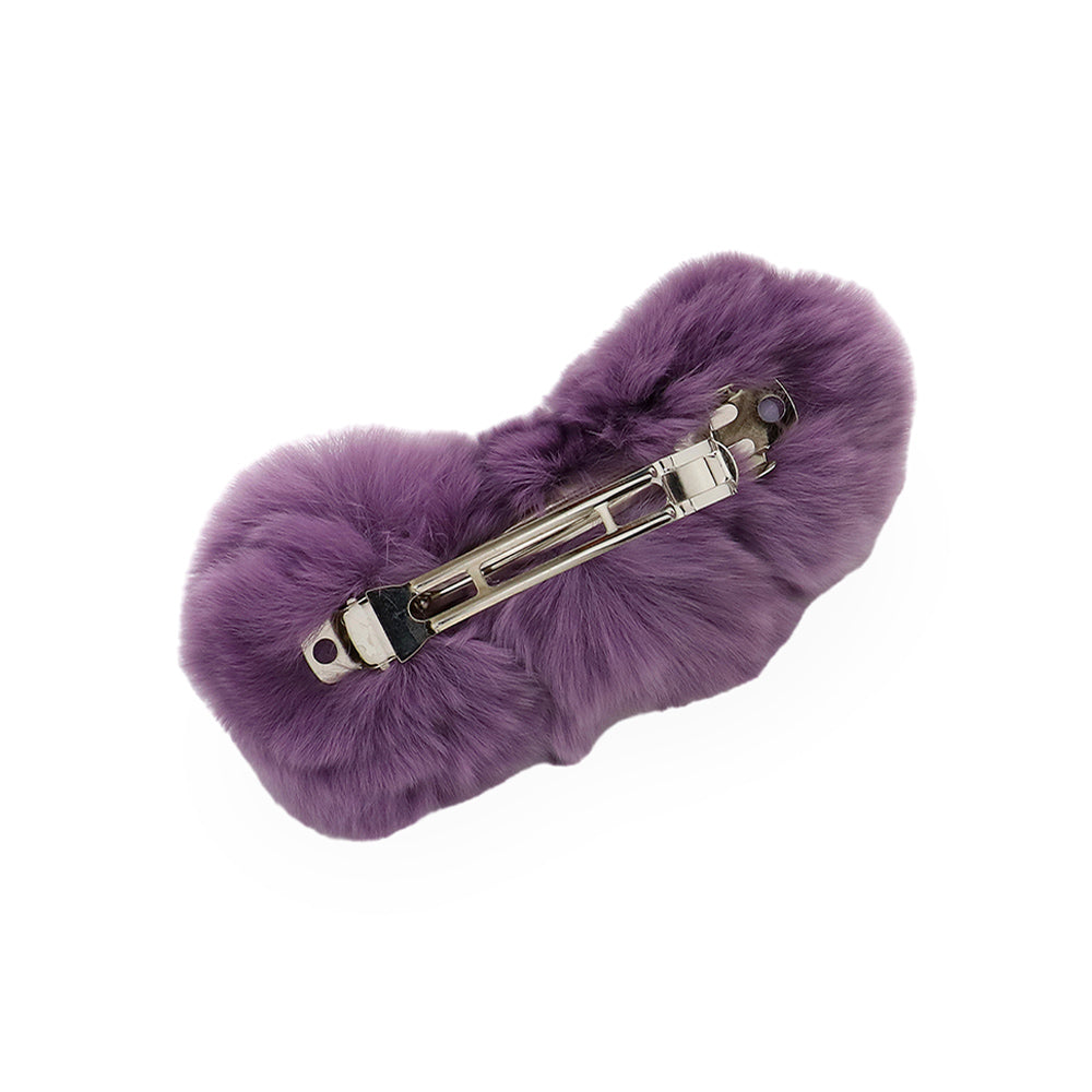 Faux Fur Triple Pom Pom Barrette
