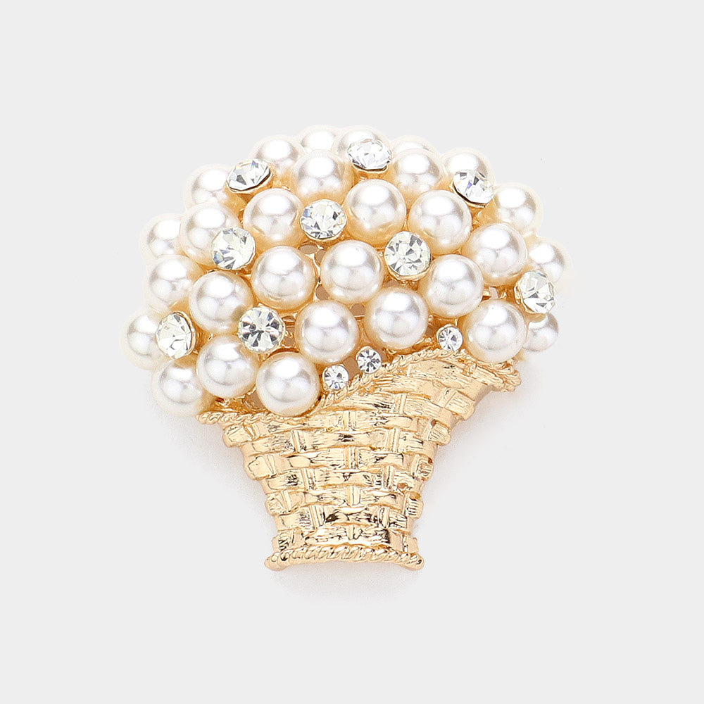 Pearl Bouquet Pin Brooch