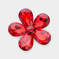 Crystal Rhinestone Flower Brooch