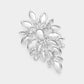 Marquise Stone Cluster Embellished Pin Brooch