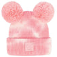 C.C Tie Dye Baby Beanie C.C Rubber Patch Double Yarn Pom
