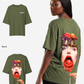G West Womens Oversized Lollipop Mushroom Oversized Tee