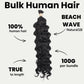 Cabello para trenzas 100 % humano Beach Wave a granel