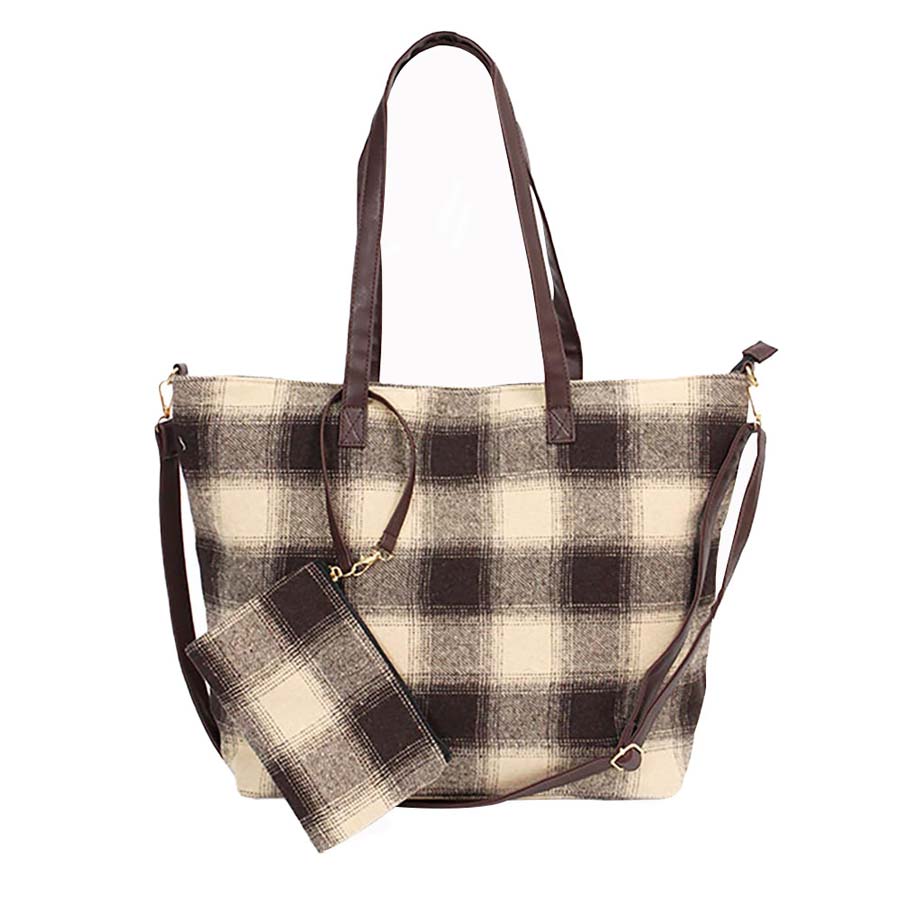 Buffalo Check Weekend Tote Bag