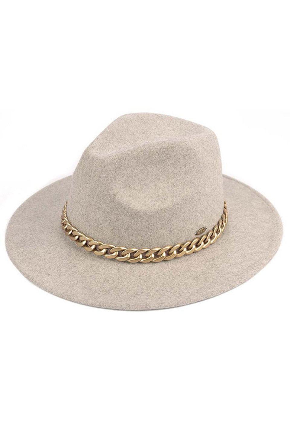 C.C Aztec Trim Vegan Felt Panama Hat