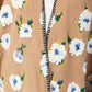 Floral Pattern Wool Blended Winter Kimono Poncho