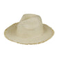Frayed Solid Straw Sun Hat