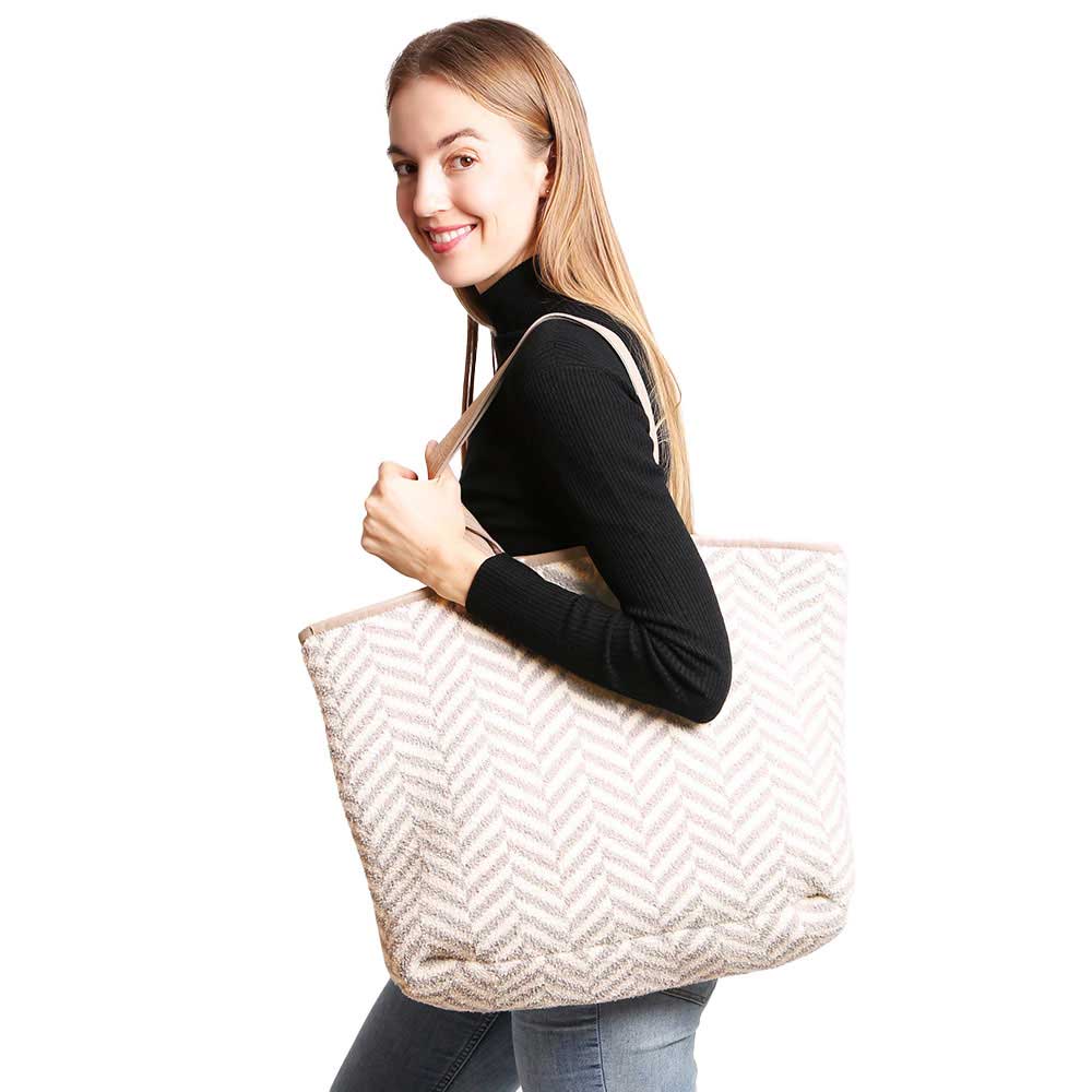 Herringbone Tote Bag