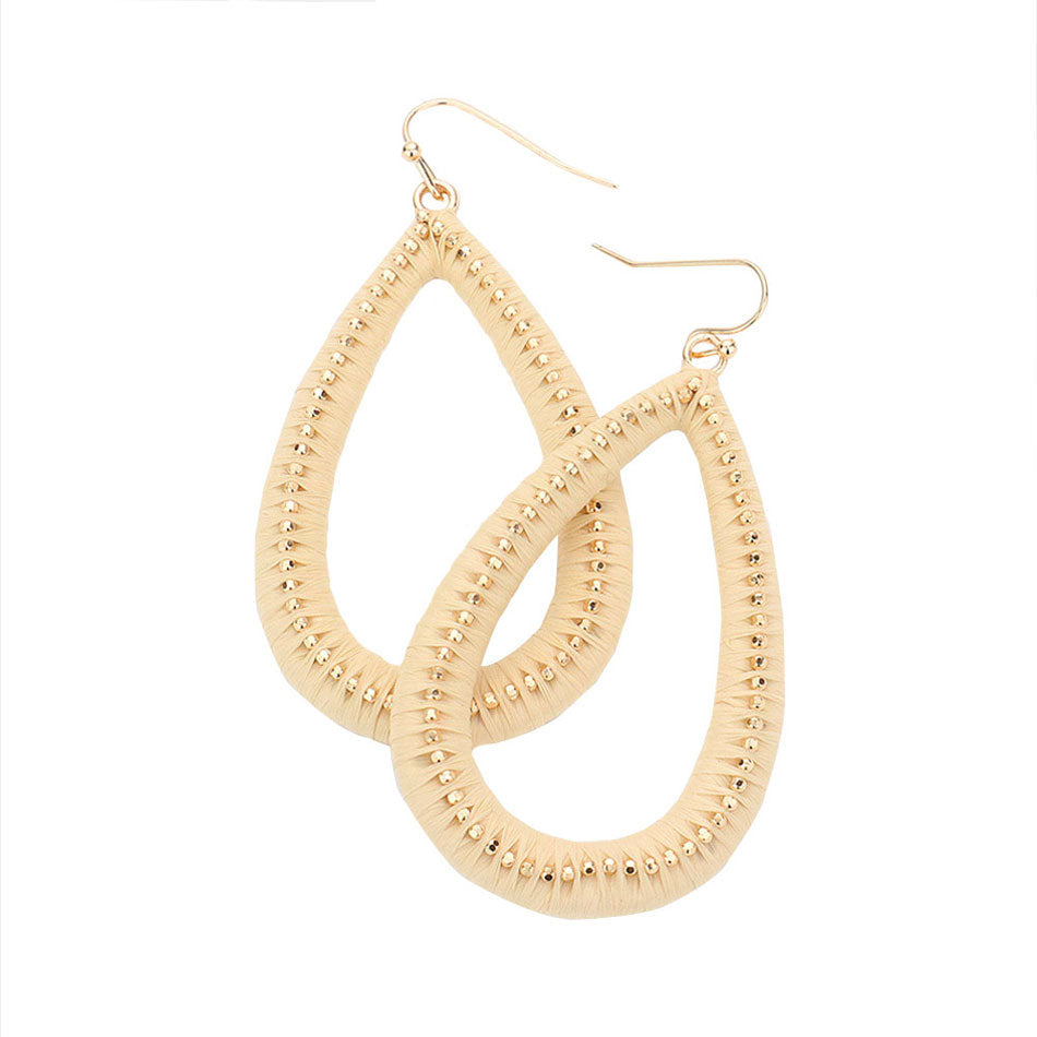 Open Teardrop Dangle Earrings