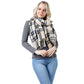 Plaid Check Oblong Scarf With Tassel