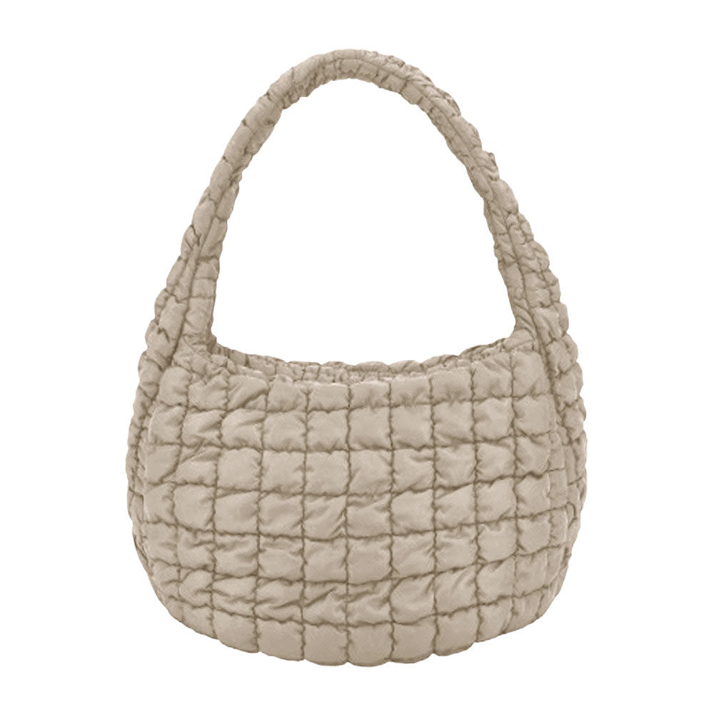 Quilted Puffer Shoulder Crossbody Bag