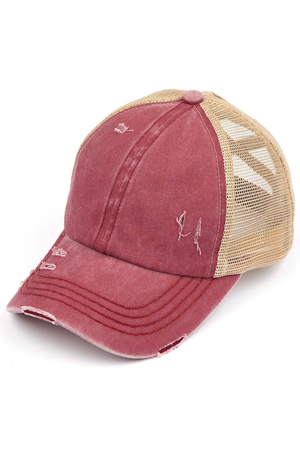 C.C Women's Baseball Ponytail Cap