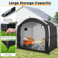 Carpa cobertizo para bicicletas con tejido Oxford 210D impermeable PU4000MM para 5 bicicletas