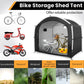 Carpa cobertizo para bicicletas con tejido Oxford 210D impermeable PU4000MM para 5 bicicletas