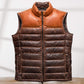 Men's Leather Moncler Puffer Vest, True Religion