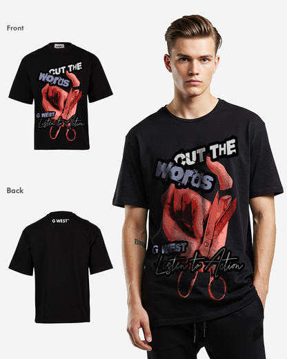 G WEST ACTION OVERSIZED T-Shirt Mens