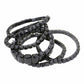 Women's 5Pcs Rectangle Round Stone Stretch Multi Layered Bracelets